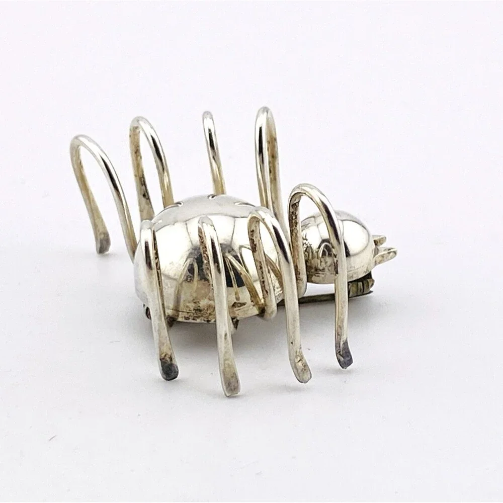 Sterling Silver Spider Brooch Mexico 925 TG 201 Large Artisan Vintage Pin